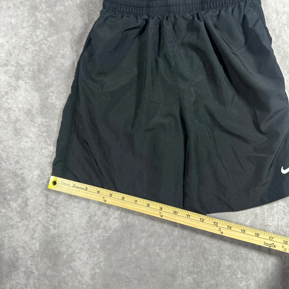 Nike Girls Dri-FIT Black Athletic Shorts Kids Large L Elastic Waist Running Gym